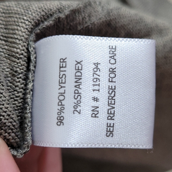 One World 1X hoodie full zip green and brown sweatshirt rivets XL - Picture 5 of 9